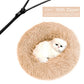 Detachable Dog Bed With Zipper  For Dogs Cats Round Mat Thicken Plush Warm Pet Bed Dropshipping
