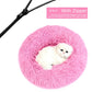 Detachable Dog Bed With Zipper  For Dogs Cats Round Mat Thicken Plush Warm Pet Bed Dropshipping