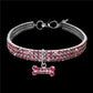 Bling Crystal Dog Collar Diamond Puppy Pet Shiny Full Rhinestone Necklace Collar Collars For Pet Little Dogs Supplies S/M/L