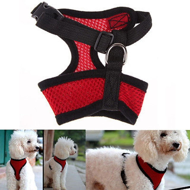 Adjustable Pet Control Harness Collar Safety Strap Mesh Vest For Dog Puppy Cat  Dog Supplies Adjustable Pet Leash Accessories