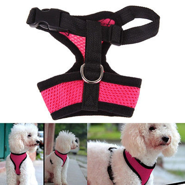 Adjustable Pet Control Harness Collar Safety Strap Mesh Vest For Dog Puppy Cat  Dog Supplies Adjustable Pet Leash Accessories