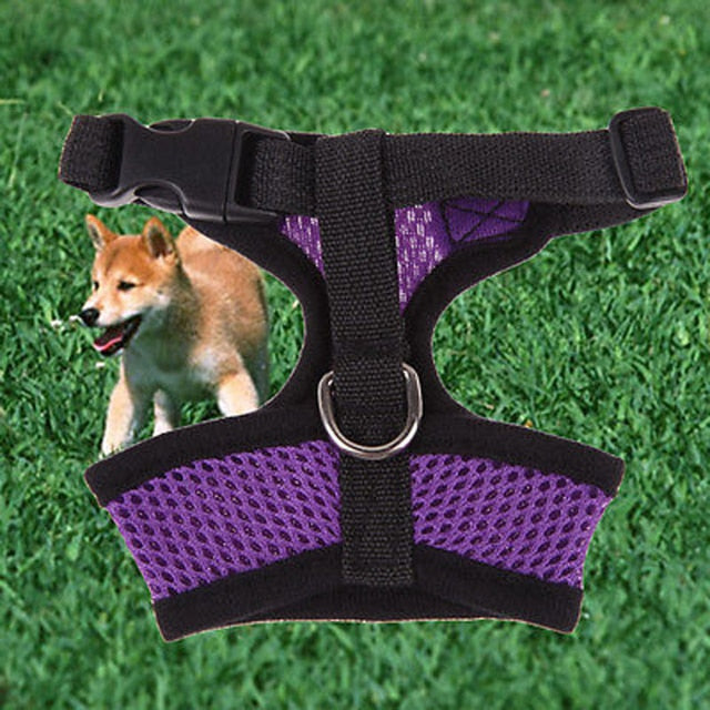 Adjustable Pet Control Harness Collar Safety Strap Mesh Vest For Dog Puppy Cat  Dog Supplies Adjustable Pet Leash Accessories