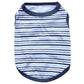 Summer Striped Dog Shirt Cotton Casual Pet Vest Comfortable  Dog Costume Puppy T-Shirt Breathable Dog Clothes