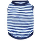 Summer Striped Dog Shirt Cotton Casual Pet Vest Comfortable  Dog Costume Puppy T-Shirt Breathable Dog Clothes