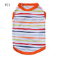 Summer Striped Dog Shirt Cotton Casual Pet Vest Comfortable  Dog Costume Puppy T-Shirt Breathable Dog Clothes