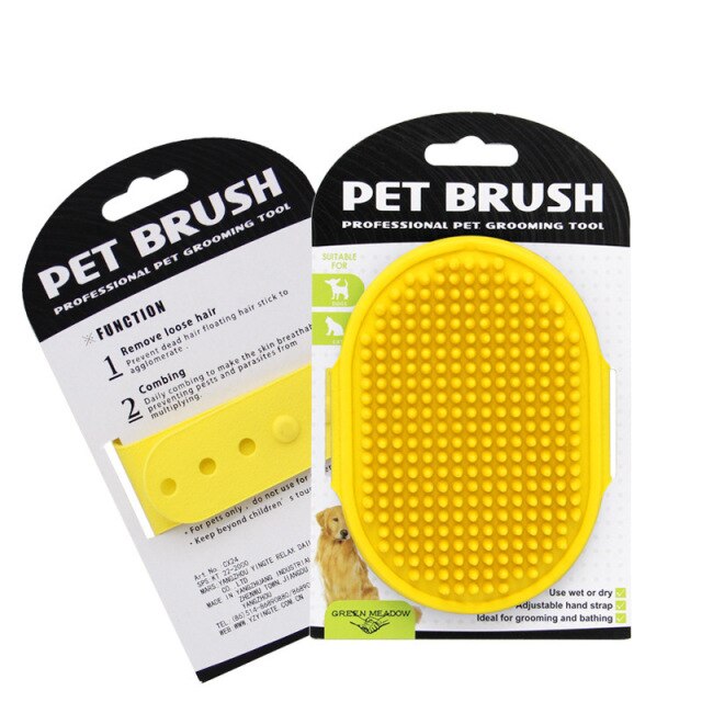 News Pet Dog Cat Bath Brush Comb Rubber Glove Hair Fur Grooming Massaging Kitchen Cleaning Gloves pets Silicone Washing Glove
