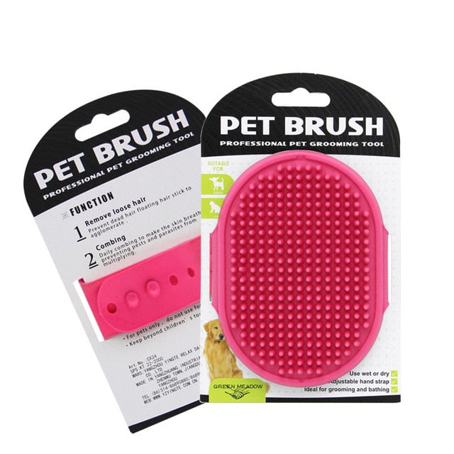 News Pet Dog Cat Bath Brush Comb Rubber Glove Hair Fur Grooming Massaging Kitchen Cleaning Gloves pets Silicone Washing Glove