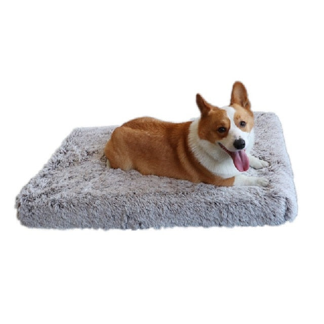 Large Orthopedic Dog Bed Soft Plush Pet Mattress Memory Foam Sofa with Removable Washable Cover Mat Cushion for Large Cat Dogs