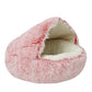 New Warm Dog Bed Cat Mat Round Plush House Sofa Soft Sleeping Pet Basket For Dogs Cats Nest 2 In 1 Pet Bed Pet Cushion Supplies
