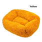 Square Dog Bed Long Plush Solid Color Pet Beds Cat Mat For Little Medium Large Pets Super Soft Winter Warm Sleeping Mats