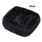 Square Dog Bed Long Plush Solid Color Pet Beds Cat Mat For Little Medium Large Pets Super Soft Winter Warm Sleeping Mats