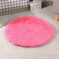 Round Dog Bed Mats Fluffy Fleece Pet Bed Sofa Mat For Dogs Cats Warm Sleeping Blanket Long Plush Puppy Cushion Dog Accessories