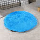 Round Dog Bed Mats Fluffy Fleece Pet Bed Sofa Mat For Dogs Cats Warm Sleeping Blanket Long Plush Puppy Cushion Dog Accessories