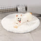 Round Dog Bed Mats Fluffy Fleece Pet Bed Sofa Mat For Dogs Cats Warm Sleeping Blanket Long Plush Puppy Cushion Dog Accessories