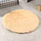 Round Dog Bed Mats Fluffy Fleece Pet Bed Sofa Mat For Dogs Cats Warm Sleeping Blanket Long Plush Puppy Cushion Dog Accessories