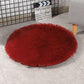 Round Dog Bed Mats Fluffy Fleece Pet Bed Sofa Mat For Dogs Cats Warm Sleeping Blanket Long Plush Puppy Cushion Dog Accessories