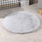 Round Dog Bed Mats Fluffy Fleece Pet Bed Sofa Mat For Dogs Cats Warm Sleeping Blanket Long Plush Puppy Cushion Dog Accessories