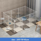 Portable Pet Playpen DIY Small Animals Metal Wire Crate Kennel Pet Fence Safe Guard Cats Door Playpen Cage Products Pen Exercise