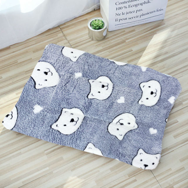 Pet Dog Mats Dog Beds,Thick Blankets for Pets In Winter,cartoon Kennels for Pets,Warm Sleeping Mats for Dogs with Cotton Quilts
