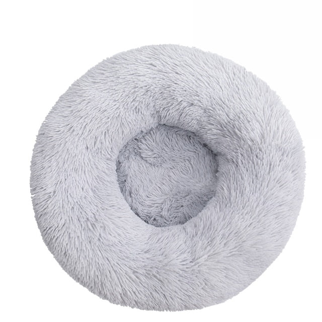 Soft Fluffy Comfortable Pet Dog Bed Cat House Round Dog Kennel Plush Mat Sofa for Cat Dog House New Animals Cat Mat