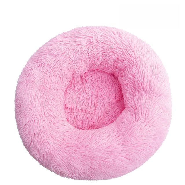 Soft Fluffy Comfortable Pet Dog Bed Cat House Round Dog Kennel Plush Mat Sofa for Cat Dog House New Animals Cat Mat
