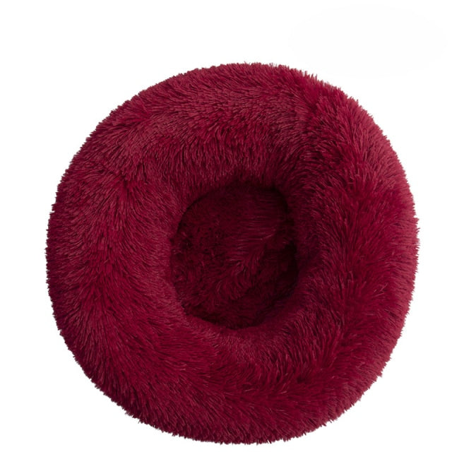 Soft Fluffy Comfortable Pet Dog Bed Cat House Round Dog Kennel Plush Mat Sofa for Cat Dog House New Animals Cat Mat