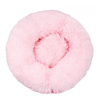 Soft Fluffy Comfortable Pet Dog Bed Cat House Round Dog Kennel Plush Mat Sofa for Cat Dog House New Animals Cat Mat