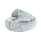 New Style Pet Dog Cat Bed Round Plush Cat Warm Bed House Soft Long Plush Bed For Small Dogs For Cats Nest 2 In 1 Cat Bed