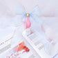 Ribbon Satin Kitten Cat Collar Pearl Fairy Gradient Dog Bowknot Necklace Head Decor Pet Bows Cat Accessories Ragdoll Silvercat