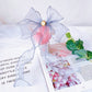 Ribbon Satin Kitten Cat Collar Pearl Fairy Gradient Dog Bowknot Necklace Head Decor Pet Bows Cat Accessories Ragdoll Silvercat
