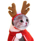 Christmas Hat Halloween Pet Costume For Cat Dog Puppy Costumes Scarf Gift New Year Santa Winter Cosplay Halloween Dog Cat Supply
