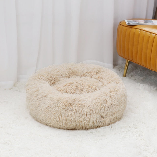 Round Large Dog Sofa Bed with Zipper Washable Cover Pet Bed Cat Bed Mats Winter Warm Sleeping Pets Net Cushion Dogs Supplies