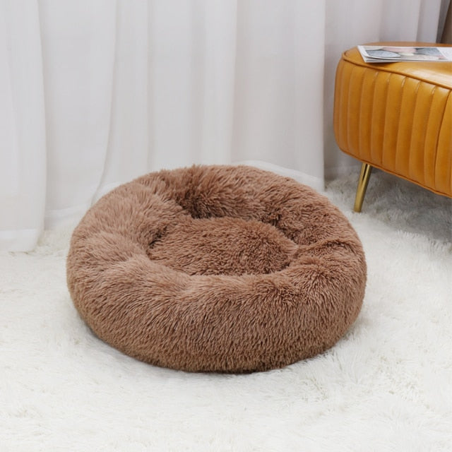 Round Large Dog Sofa Bed with Zipper Washable Cover Pet Bed Cat Bed Mats Winter Warm Sleeping Pets Net Cushion Dogs Supplies