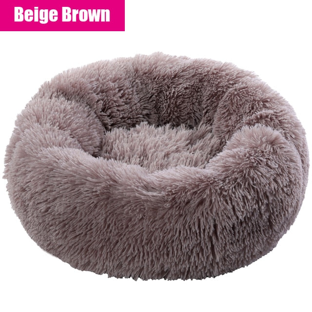 Round Large Dog Sofa Bed with Zipper Washable Cover Pet Bed Cat Bed Mats Winter Warm Sleeping Pets Net Cushion Dogs Supplies
