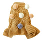 Winter Dog Cat Sweater Skirt Knitwear Soft Warm Ball Dog Clothes For Dogs Cats Coat For Small Yorkie Chihuahua Pet Clothing