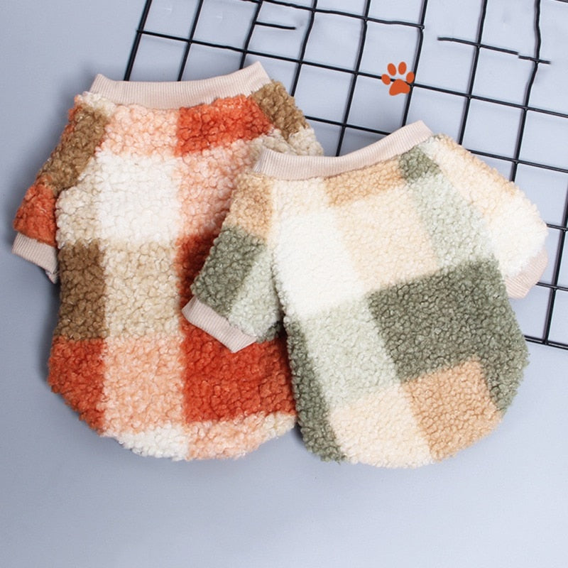 Winter Warm Fleece Pet Dog Clothes Pet Coat Puppy Kitten Dogs Shirt Jacket French Bulldog Pullover Sweaters Dog Clothing