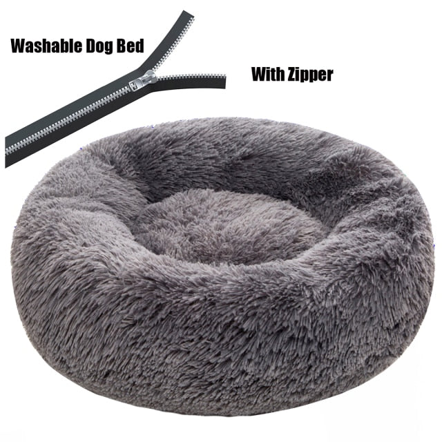 Round Large Dog Sofa Bed with Zipper Washable Cover Pet Bed Cat Bed Mats Winter Warm Sleeping Pets Net Cushion Dogs Supplies