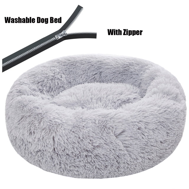 Round Large Dog Sofa Bed with Zipper Washable Cover Pet Bed Cat Bed Mats Winter Warm Sleeping Pets Net Cushion Dogs Supplies