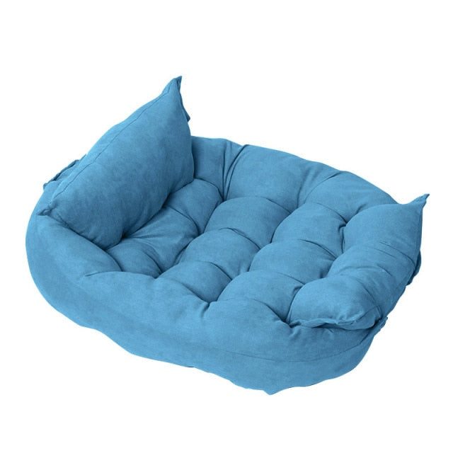 Dog Sofa Pet Bed Kennel Mat Soft Puppy Beds Cat House Warm Pets Couch Cats Supplies Large Dog Winter Multifunction Accessories