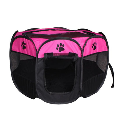 Pet Tent Portable Dog House Folding Pet Cage Indoor Cat Tent Puppy Kennel House For Large Dogs Cat Rabbits Outdoor Pet Playpen