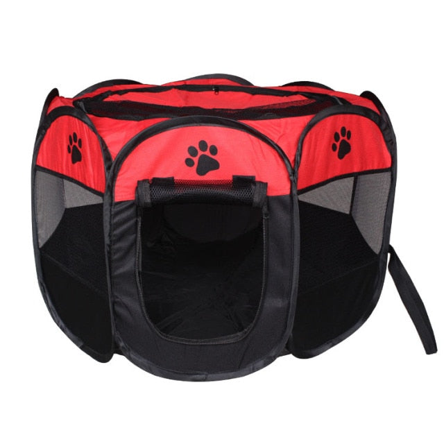 Pet Tent Portable Dog House Folding Pet Cage Indoor Cat Tent Puppy Kennel House For Large Dogs Cat Rabbits Outdoor Pet Playpen