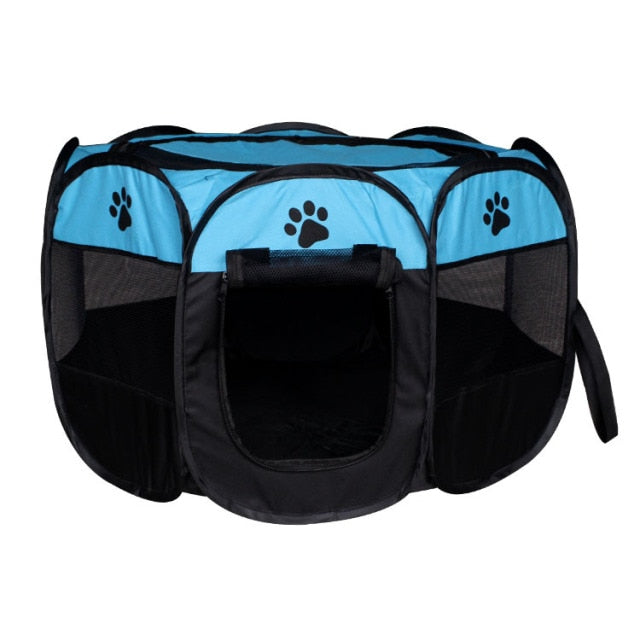 Pet Tent Portable Dog House Folding Pet Cage Indoor Cat Tent Puppy Kennel House For Large Dogs Cat Rabbits Outdoor Pet Playpen