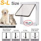 New 3 Size 4 Way Home Pet Cat Flap Door Cat Puppy Dog Supplies Lock Lockable Safe Flap Door Gate for Dog Cats Kitten