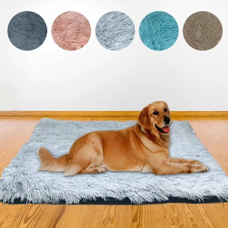 Winter Dog Bed Mat Soft Washable Fleece Pet Cushion House Warm Puppy Cat Sleeping Bed Blanket for Small Large Dogs Cats Mat