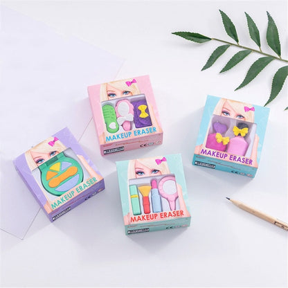 Women's Cosmetics Shape Eraser Kawaii School Office Supplies papelaria Children Learning Stationery Materiale Scolastico