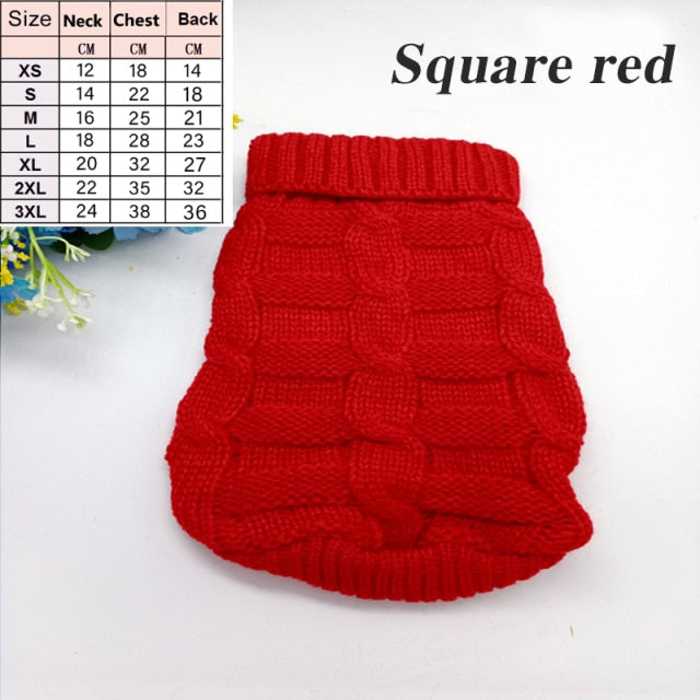 Pet Dog Sweaters Winter Pet Clothes for Small Dogs Warm Sweater Coat Outfit for Cats Clothes Woolly Soft Dog T Shirt Jacket