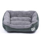 Pet Sofa Dog Bed Soft Fleece Warm Dog House Waterproof Bottom For Small Medium Large Dogs Cats Beds House S-2XL