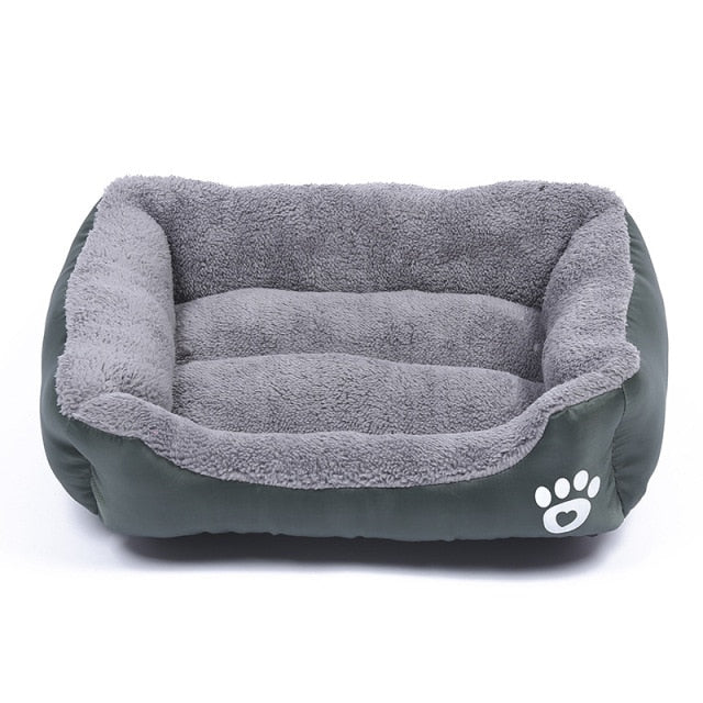Pet Sofa Dog Bed Soft Fleece Warm Dog House Waterproof Bottom For Small Medium Large Dogs Cats Beds House S-2XL
