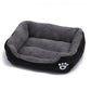 Pet Sofa Dog Bed Soft Fleece Warm Dog House Waterproof Bottom For Small Medium Large Dogs Cats Beds House S-2XL