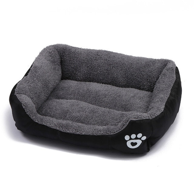 Pet Sofa Dog Bed Soft Fleece Warm Dog House Waterproof Bottom For Small Medium Large Dogs Cats Beds House S-2XL